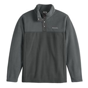NWOT Columbia Fleece 2 Tone Quarter Button Men’s Gray